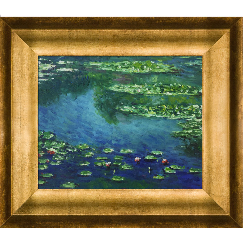 Vault W Artwork Water Lilies by Claude Picture Frame Painting